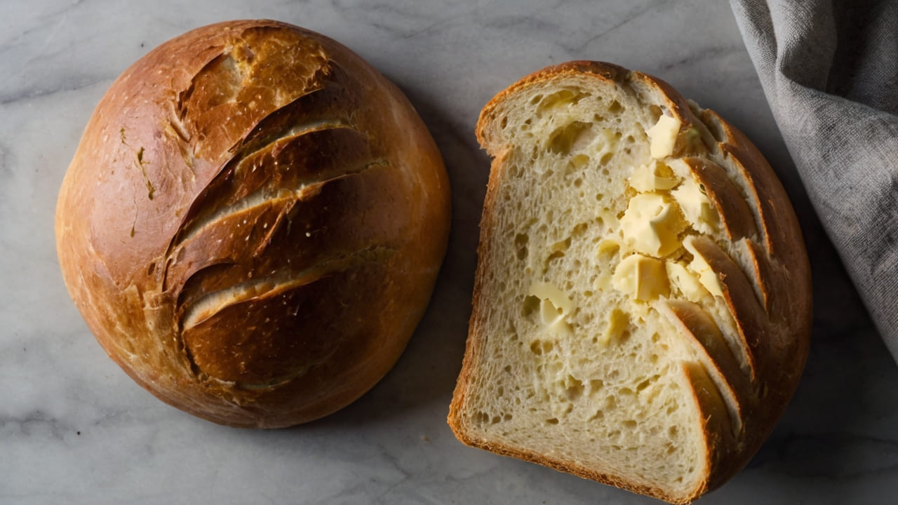  should i brush bread with butter before baking