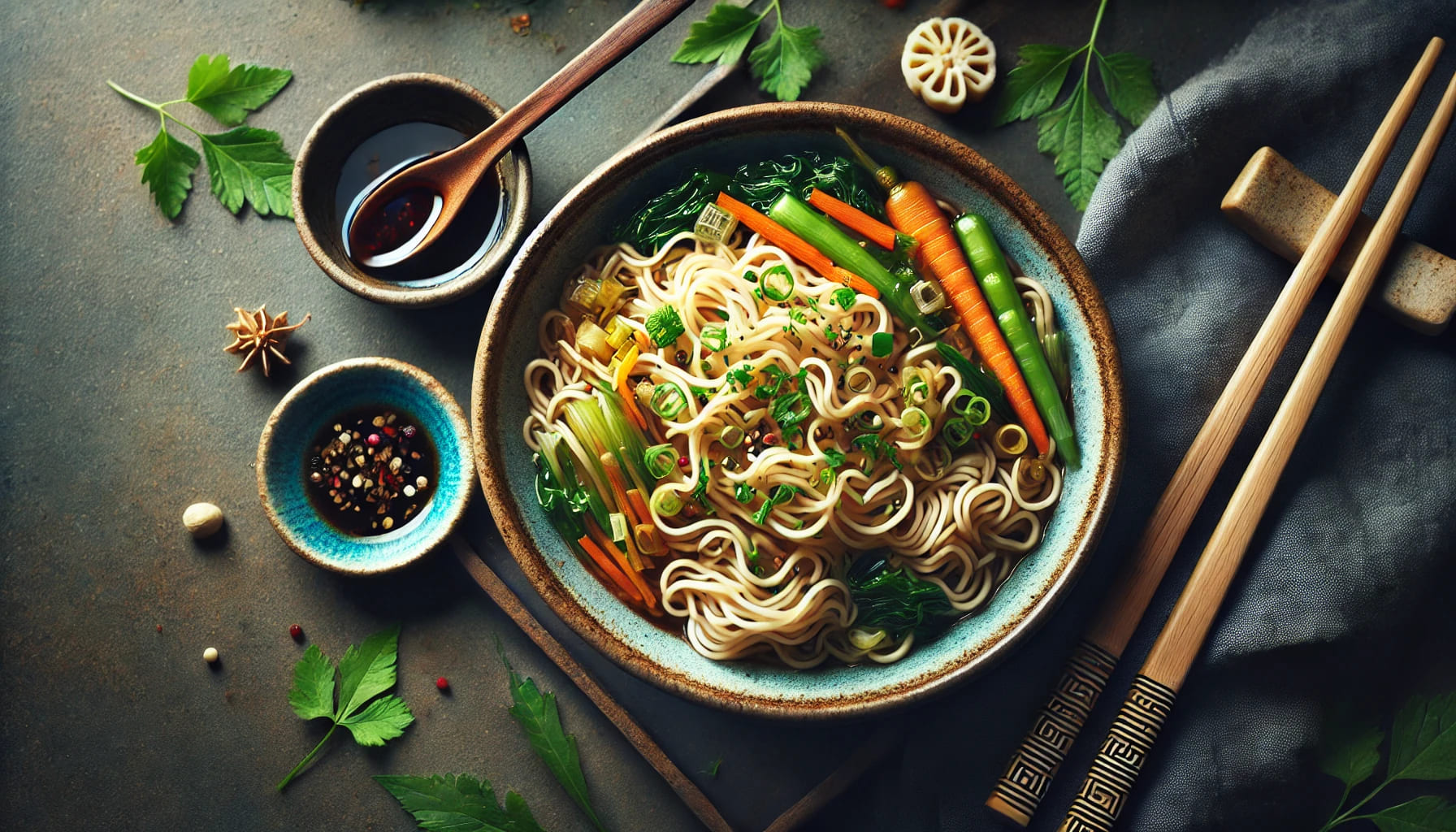 why chinese noodles are usually served with vinegar?